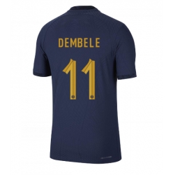 Frankrike Ousmane Dembele #11 Hjemmedrakt VM 2022 Kortermet