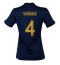 Frankrike Raphael Varane #4 Hjemmedrakt Dame VM 2022 Kortermet