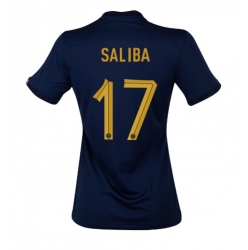 Frankrike William Saliba #17 Hjemmedrakt Dame VM 2022 Kortermet