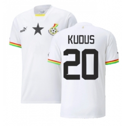 Ghana Mohammed Kudus #20 Hjemmedrakt VM 2022 Kortermet
