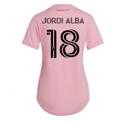 Inter Miami Jordi Alba #18 Hjemmedrakt Dame 2023-24 Kortermet