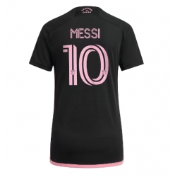 Inter Miami Lionel Messi #10 Bortedrakt Dame 2023-24 Kortermet
