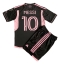 Inter Miami Lionel Messi #10 Bortedraktsett Barn 2023-24 Kortermet (+ Korte bukser)