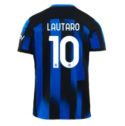 Inter Milan Lautaro Martinez #10 Hjemmedrakt 2023-24 Kortermet