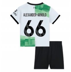Liverpool Alexander-Arnold #66 Bortedraktsett Barn 2023-24 Kortermet (+ Korte bukser)