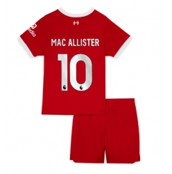 Liverpool Alexis Mac Allister #10 Hjemmedraktsett Barn 2023-24 Kortermet (+ Korte bukser)