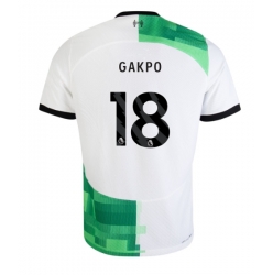 Liverpool Cody Gakpo #18 Bortedrakt 2023-24 Kortermet