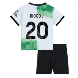 Liverpool Diogo Jota #20 Bortedraktsett Barn 2023-24 Kortermet (+ Korte bukser)