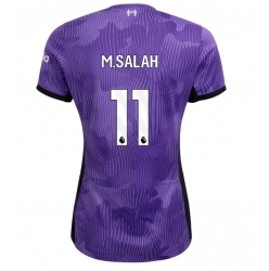 Liverpool Mohamed Salah #11 Tredjedrakt Dame 2023-24 Kortermet