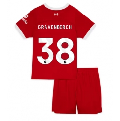 Liverpool Ryan Gravenberch #38 Hjemmedraktsett Barn 2023-24 Kortermet (+ Korte bukser)