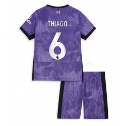 Liverpool Thiago Alcantara #6 Tredjedraktsett Barn 2023-24 Kortermet (+ Korte bukser)