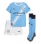 Manchester City Erling Haaland #9 Hjemmedraktsett Barn 2025-26 Kortermet (+ Korte bukser)
