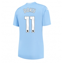 Manchester City Jeremy Doku #11 Hjemmedrakt Dame 2023-24 Kortermet