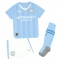 Manchester City Jeremy Doku #11 Hjemmedraktsett Barn 2023-24 Kortermet (+ Korte bukser)