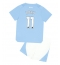 Manchester City Jeremy Doku #11 Hjemmedraktsett Barn 2023-24 Kortermet (+ Korte bukser)
