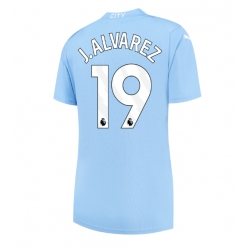 Manchester City Julian Alvarez #19 Hjemmedrakt Dame 2023-24 Kortermet