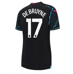 Manchester City Kevin De Bruyne #17 Tredjedrakt Dame 2023-24 Kortermet
