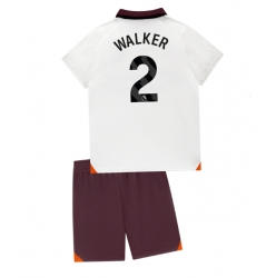 Manchester City Kyle Walker #2 Bortedraktsett Barn 2023-24 Kortermet (+ Korte bukser)