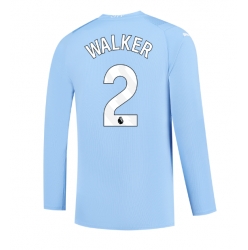 Manchester City Kyle Walker #2 Hjemmedrakt 2023-24 Langermet