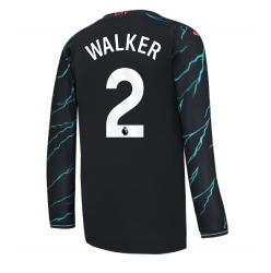 Manchester City Kyle Walker #2 Tredjedrakt 2023-24 Langermet