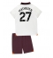 Manchester City Matheus Nunes #27 Bortedraktsett Barn 2023-24 Kortermet (+ Korte bukser)