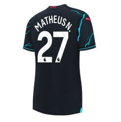Manchester City Matheus Nunes #27 Tredjedrakt Dame 2023-24 Kortermet