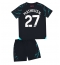 Manchester City Matheus Nunes #27 Tredjedraktsett Barn 2023-24 Kortermet (+ Korte bukser)
