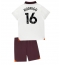 Manchester City Rodri Hernandez #16 Bortedraktsett Barn 2023-24 Kortermet (+ Korte bukser)