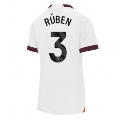 Manchester City Ruben Dias #3 Bortedrakt Dame 2023-24 Kortermet