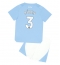 Manchester City Ruben Dias #3 Hjemmedraktsett Barn 2023-24 Kortermet (+ Korte bukser)