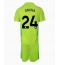 Manchester United Andre Onana #24 Keeper Bortedraktsett Barn 2024-25 Kortermet (+ Korte bukser)