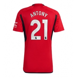 Manchester United Antony #21 Hjemmedrakt 2023-24 Kortermet