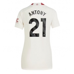 Manchester United Antony #21 Tredjedrakt Dame 2023-24 Kortermet