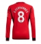 Manchester United Bruno Fernandes #8 Hjemmedrakt 2023-24 Langermet