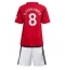 Manchester United Bruno Fernandes #8 Hjemmedraktsett Barn 2023-24 Kortermet (+ Korte bukser)