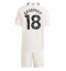 Manchester United Casemiro #18 Tredjedraktsett Barn 2023-24 Kortermet (+ Korte bukser)