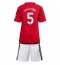 Manchester United Harry Maguire #5 Hjemmedraktsett Barn 2023-24 Kortermet (+ Korte bukser)