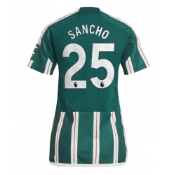 Manchester United Jadon Sancho #25 Bortedrakt Dame 2023-24 Kortermet