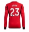 Manchester United Luke Shaw #23 Hjemmedrakt 2023-24 Langermet