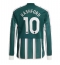 Manchester United Marcus Rashford #10 Bortedrakt 2023-24 Langermet