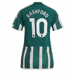 Manchester United Marcus Rashford #10 Bortedrakt Dame 2023-24 Kortermet