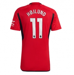 Manchester United Rasmus Hojlund #11 Hjemmedrakt 2023-24 Kortermet