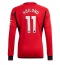 Manchester United Rasmus Hojlund #11 Hjemmedrakt 2023-24 Langermet