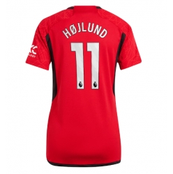 Manchester United Rasmus Hojlund #11 Hjemmedrakt Dame 2023-24 Kortermet