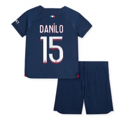 Paris Saint-Germain Danilo Pereira #15 Hjemmedraktsett Barn 2023-24 Kortermet (+ Korte bukser)