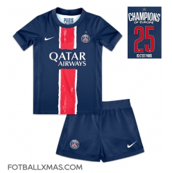 Paris Saint-Germain Hjemmedraktsett Barn 2024-25 UCL Champions Kortermet (+ Korte bukser)