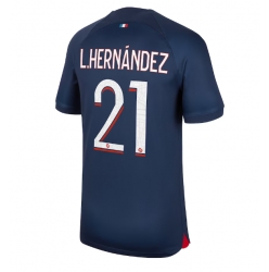 Paris Saint-Germain Lucas Hernandez #21 Hjemmedrakt 2023-24 Kortermet