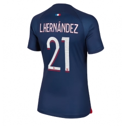 Paris Saint-Germain Lucas Hernandez #21 Hjemmedrakt Dame 2023-24 Kortermet