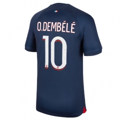 Paris Saint-Germain Ousmane Dembele #10 Hjemmedrakt 2023-24 Kortermet
