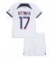 Paris Saint-Germain Vitinha Ferreira #17 Bortedraktsett Barn 2023-24 Kortermet (+ Korte bukser)